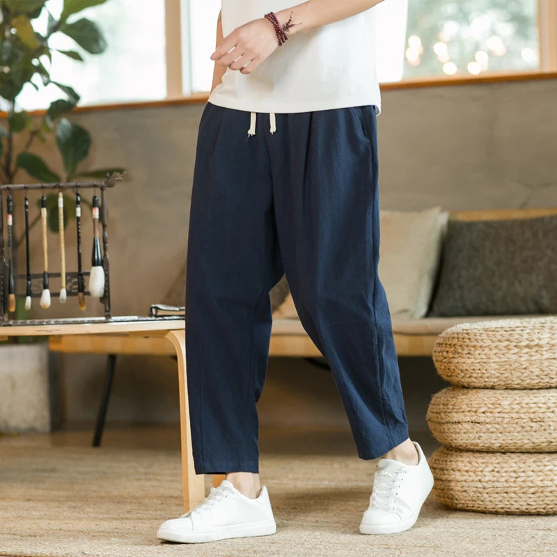 LinenEase Drawstring Pants