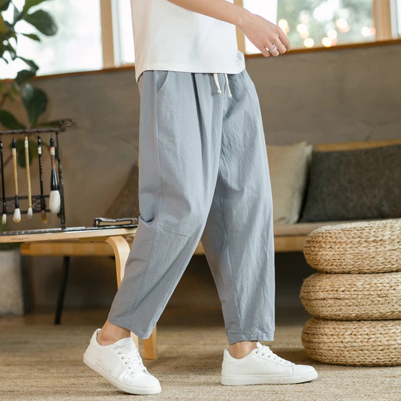 LinenEase Drawstring Pants