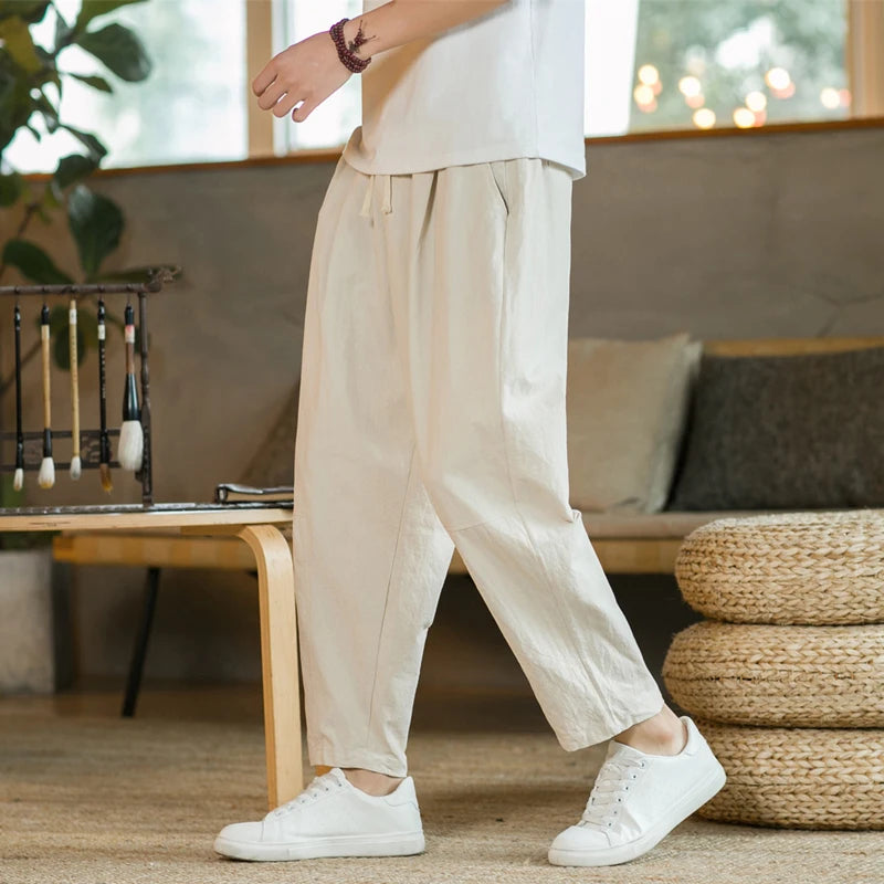 LinenEase Drawstring Pants