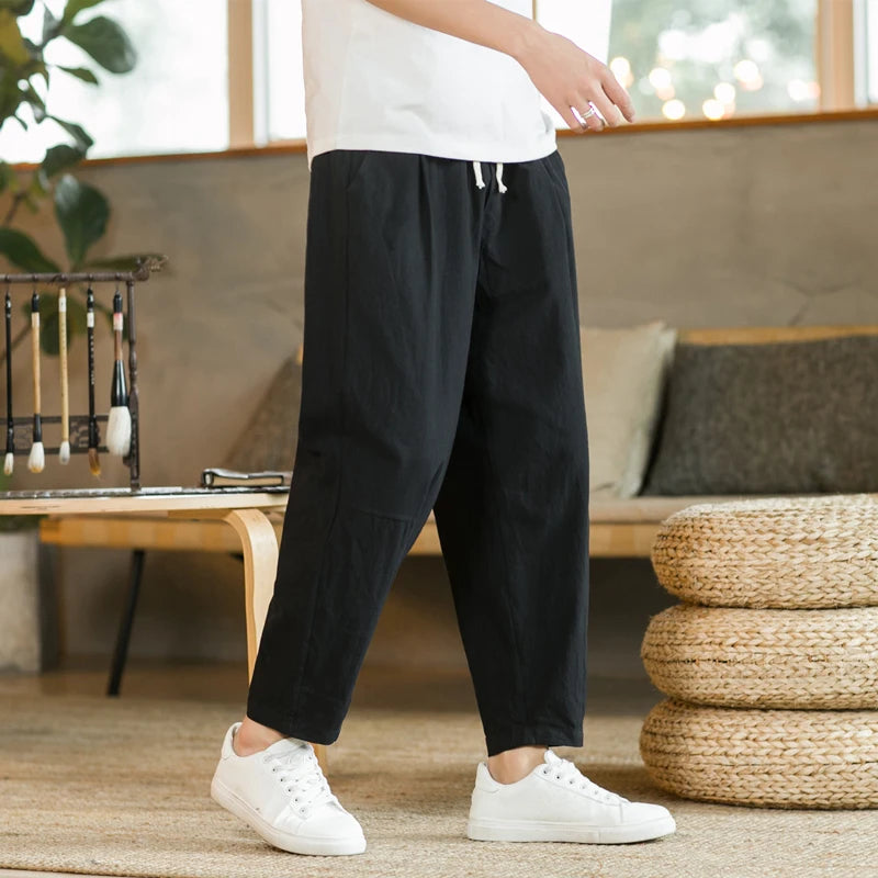 LinenEase Drawstring Pants